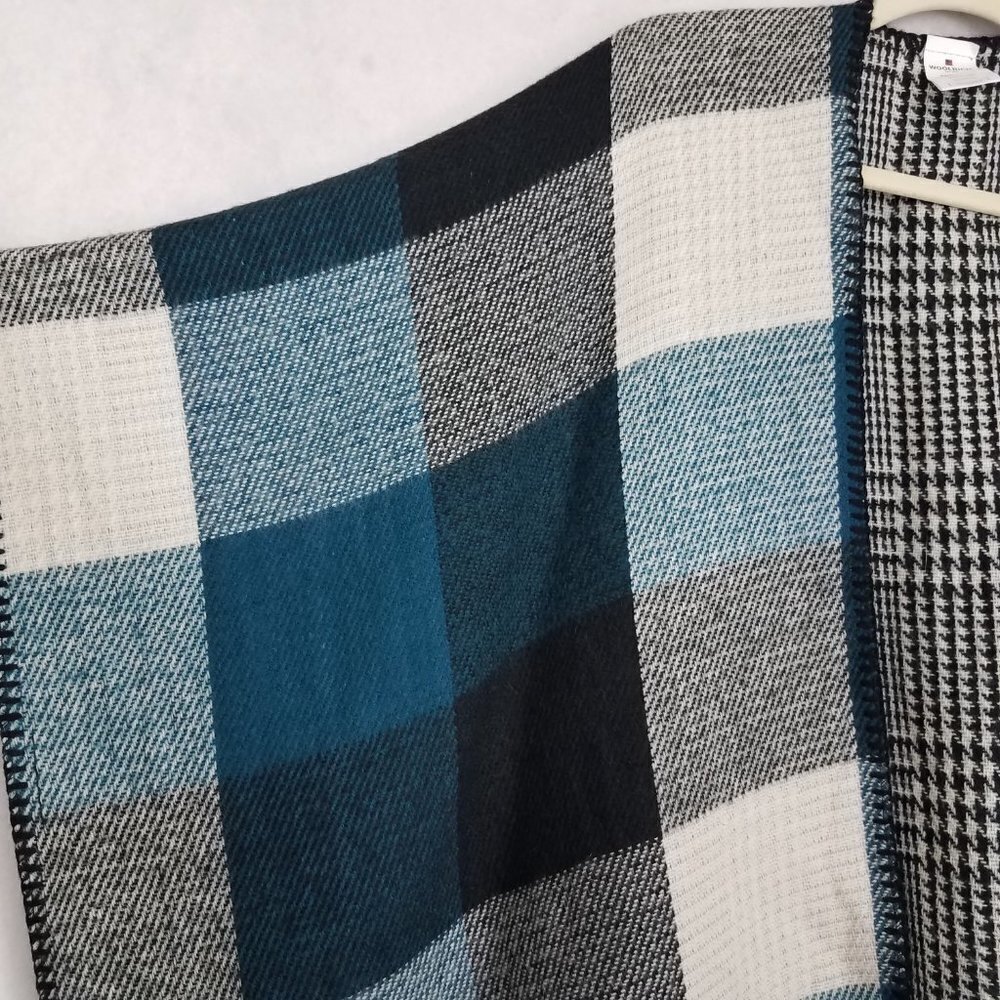 Woolrich One Size Os Reversible Open Front Poncho… - image 4